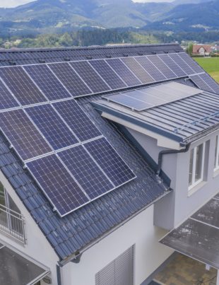A house equip with solar pv system