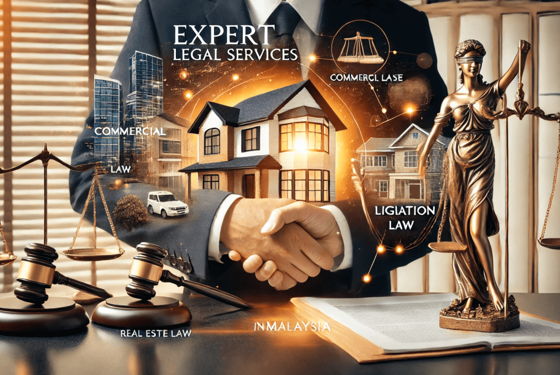 Legal services in Malaysia showcasing commercial, real estate, and litigation law